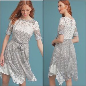 🆕 EVA FRANCO Sutton Lace Hanky-Hem Dress